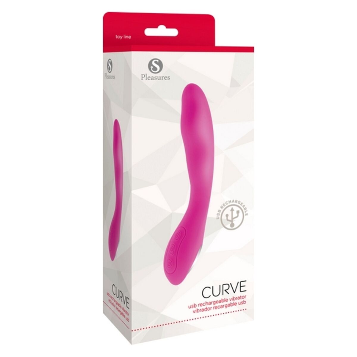 G-punkti vibraator S Pleasures Curve Roosa